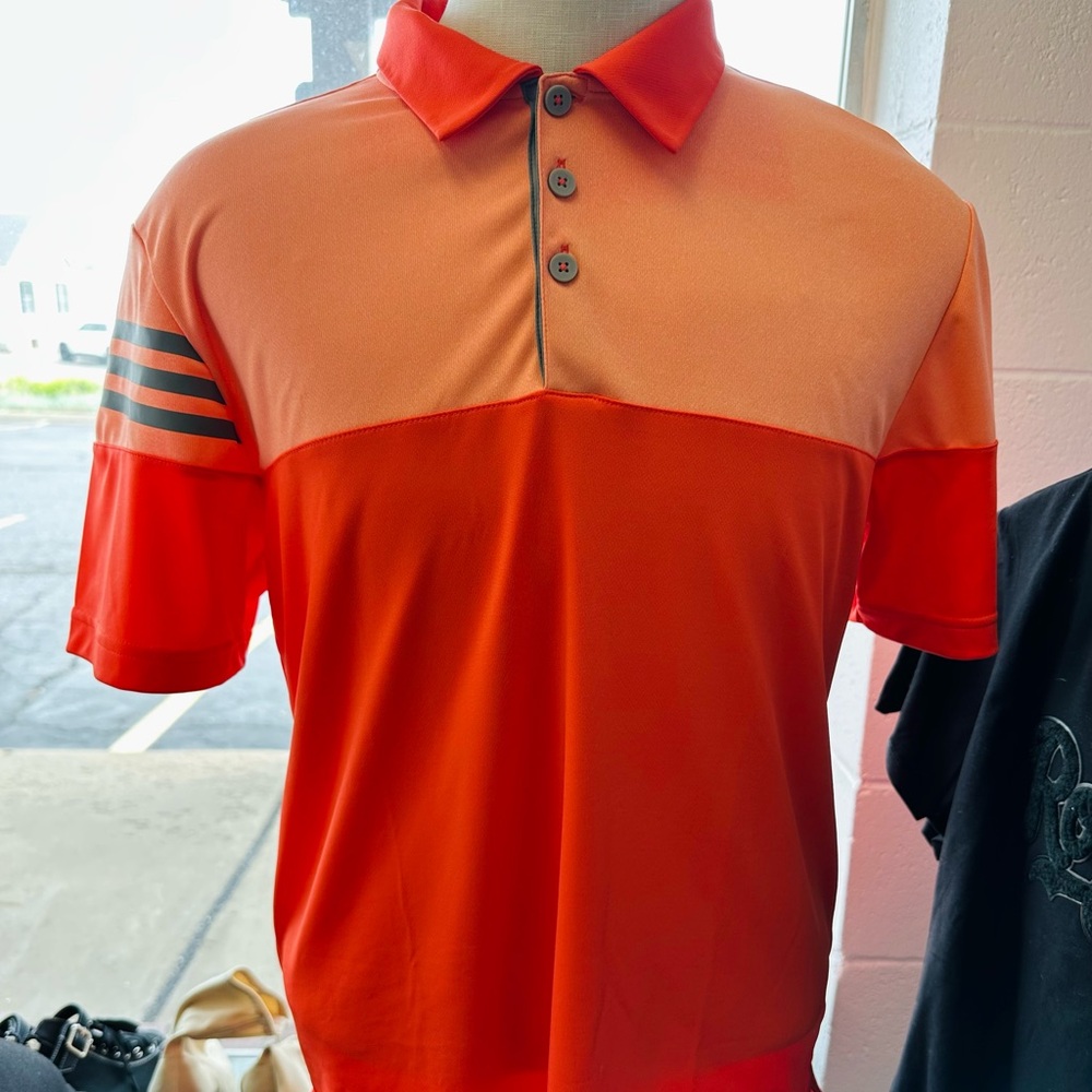 Men's Adidas Orange Polo Shirt